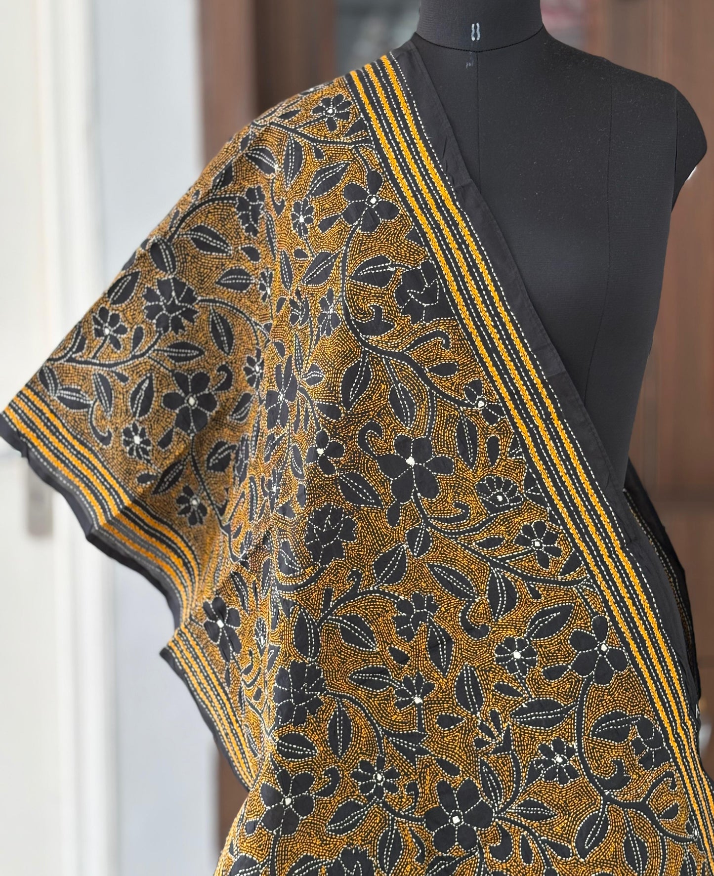 Kantha Art Silk Stole 22"