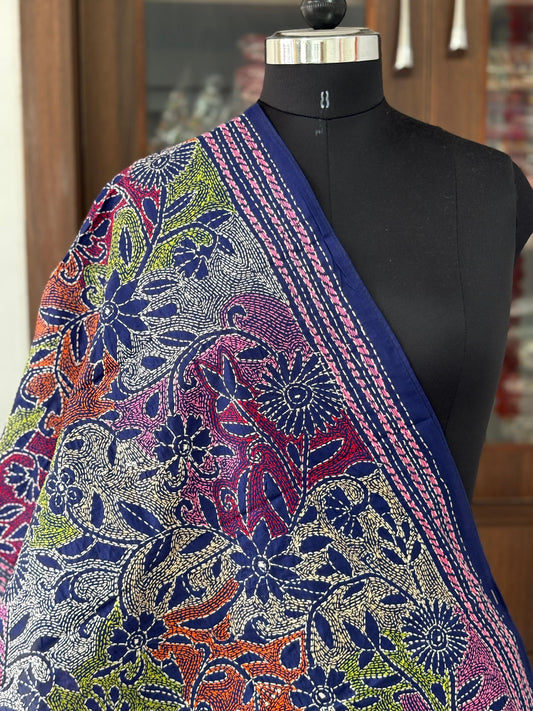Kantha Art Silk Stole 22"