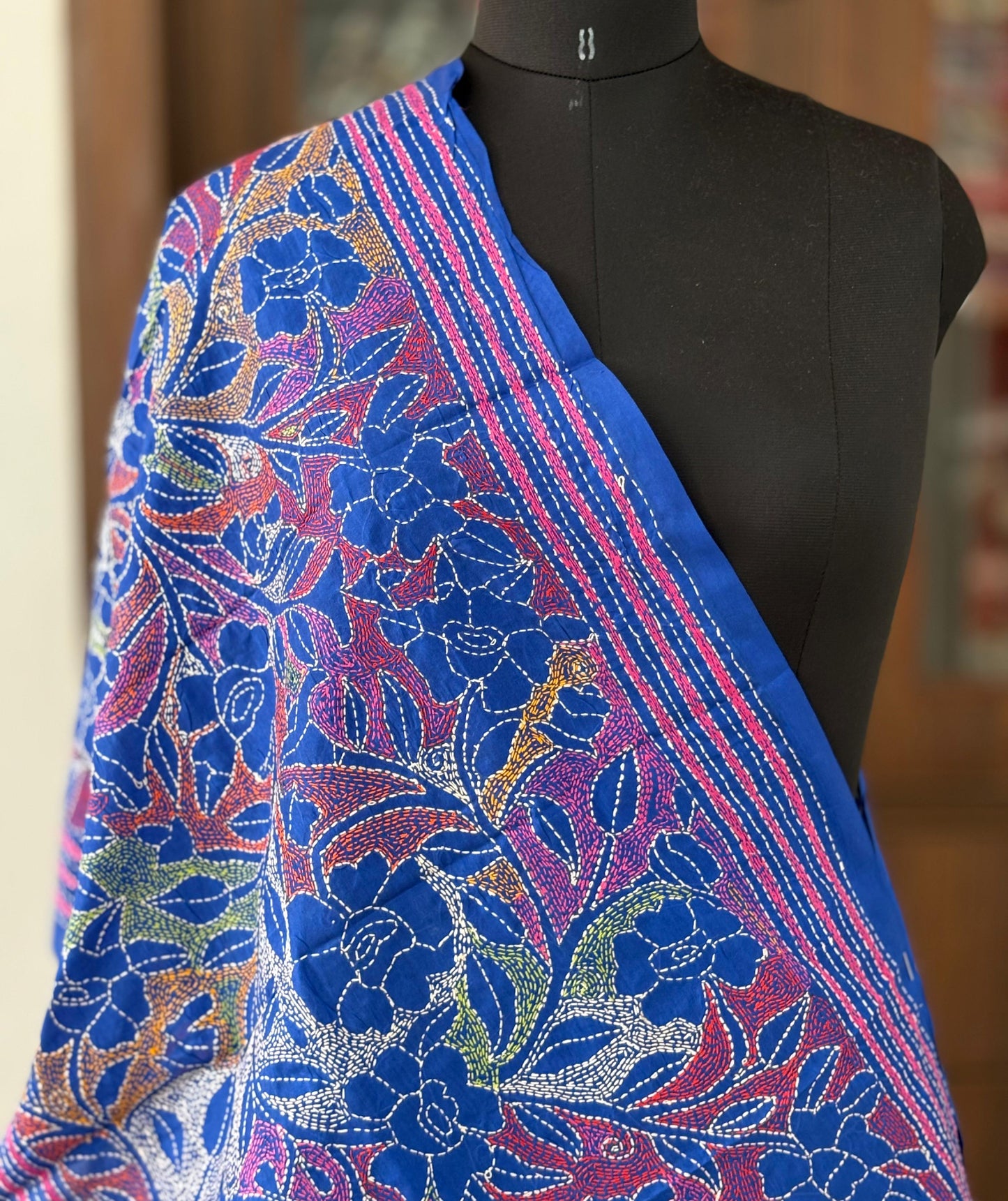 Kantha Art Silk Stole 22"