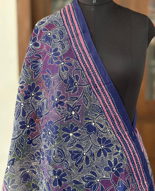 Kantha Art Silk Stole 22"