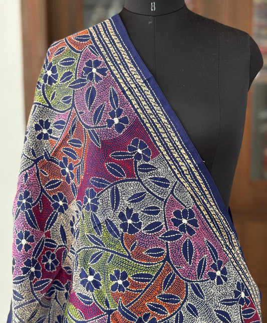 Kantha Art Silk Stole 22"