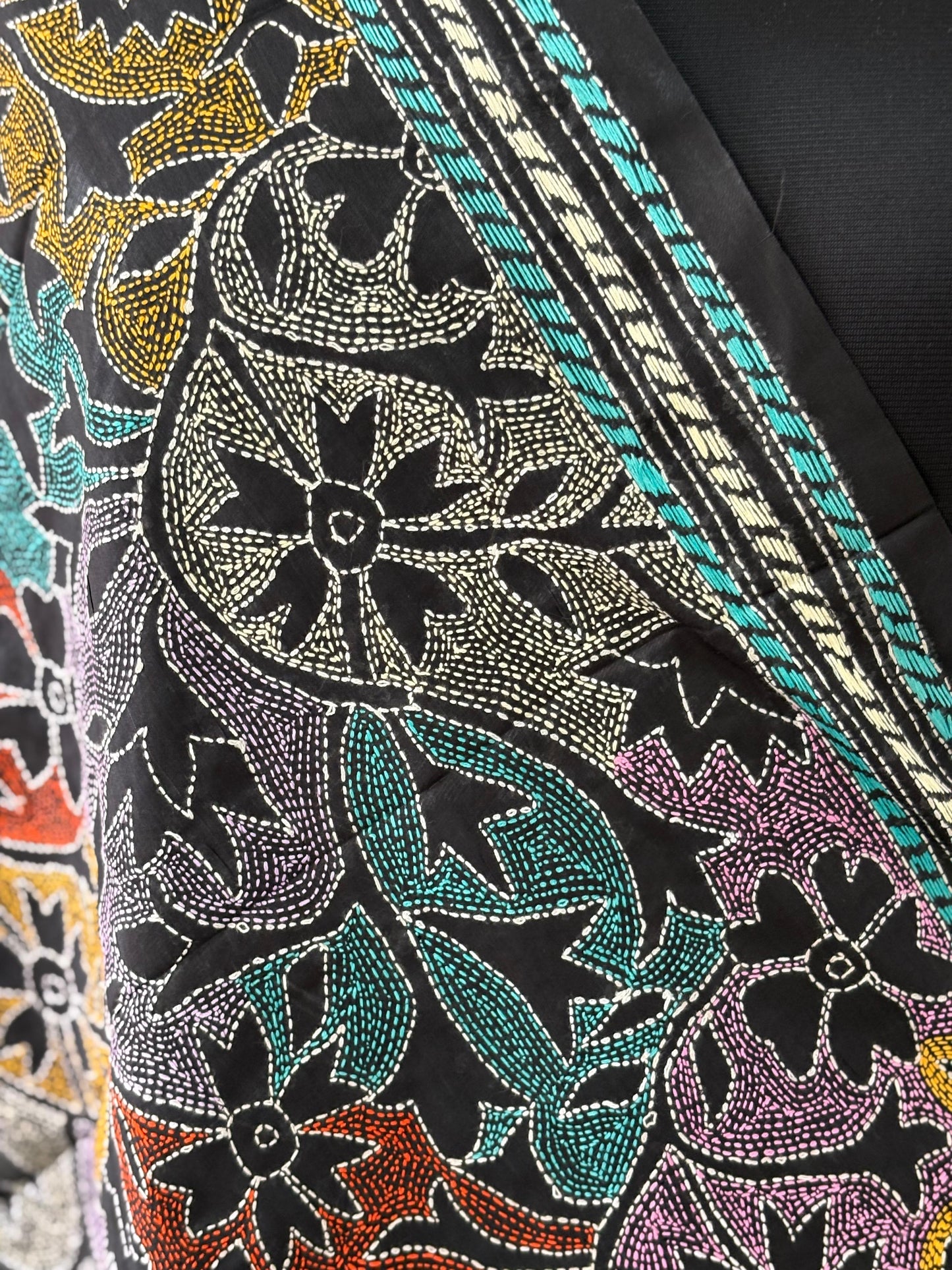 Kantha Art Silk Stole 22"