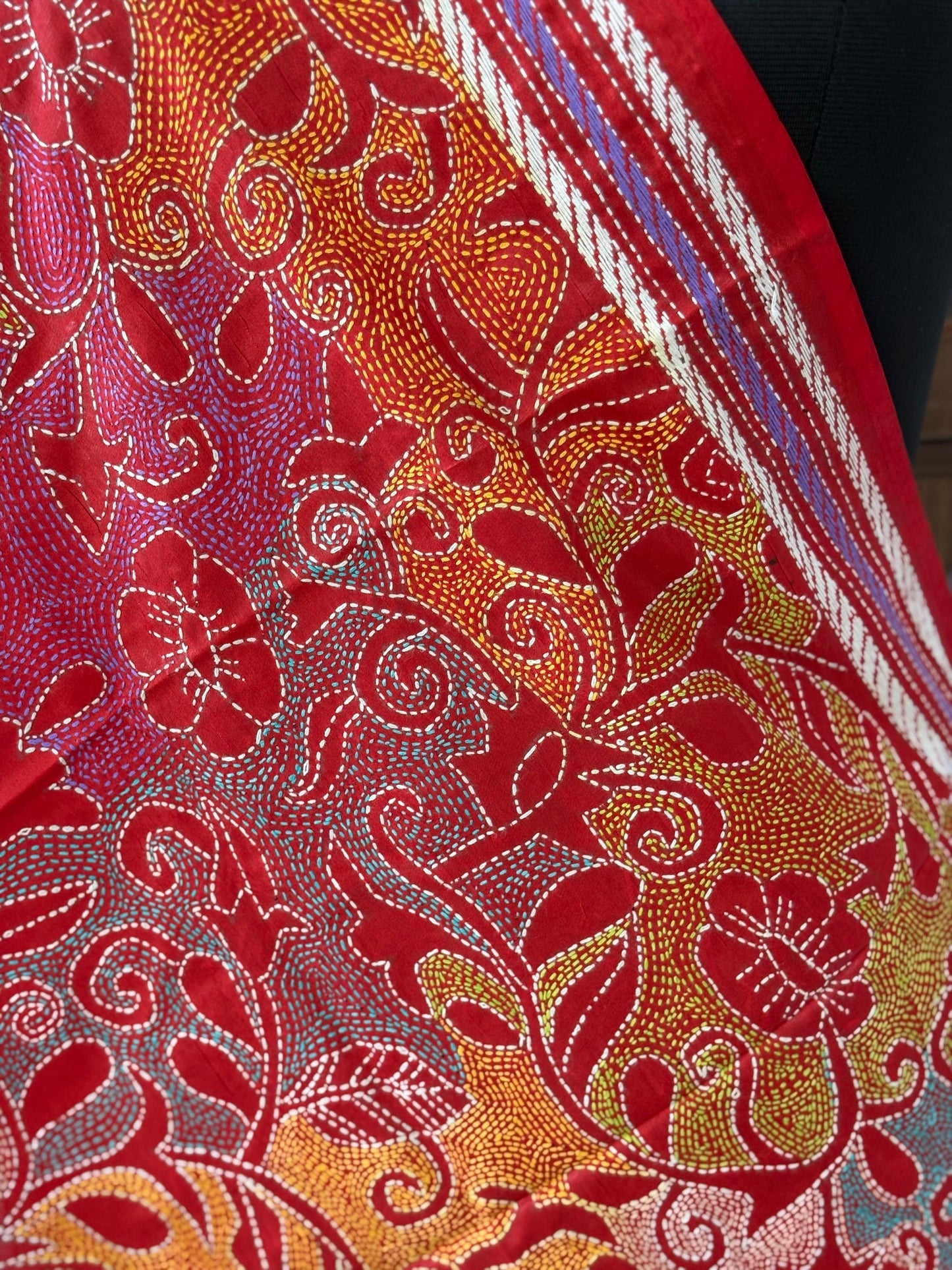 Kantha Art Silk Stole 22"