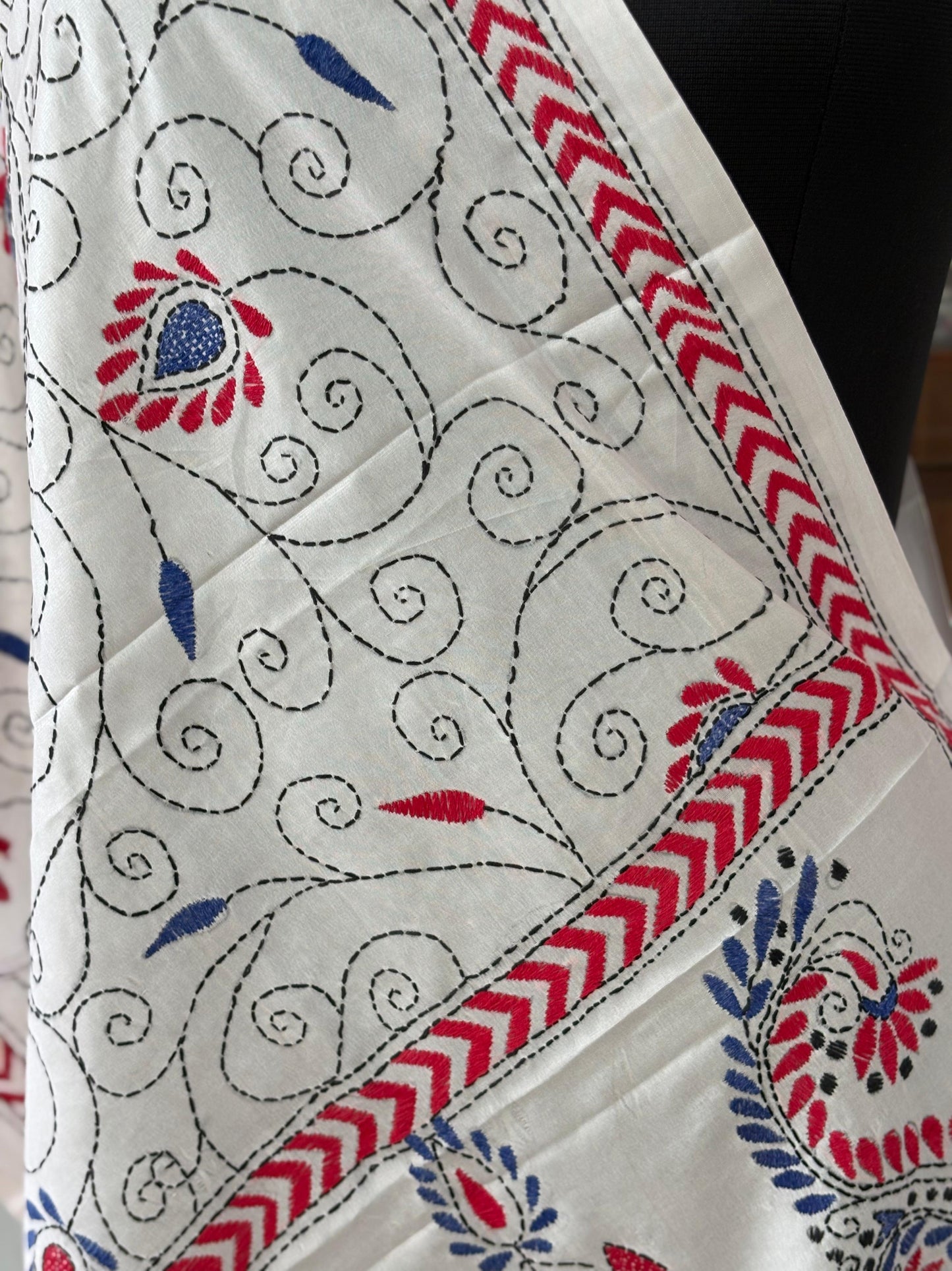 Kantha Art Silk Stole 22"