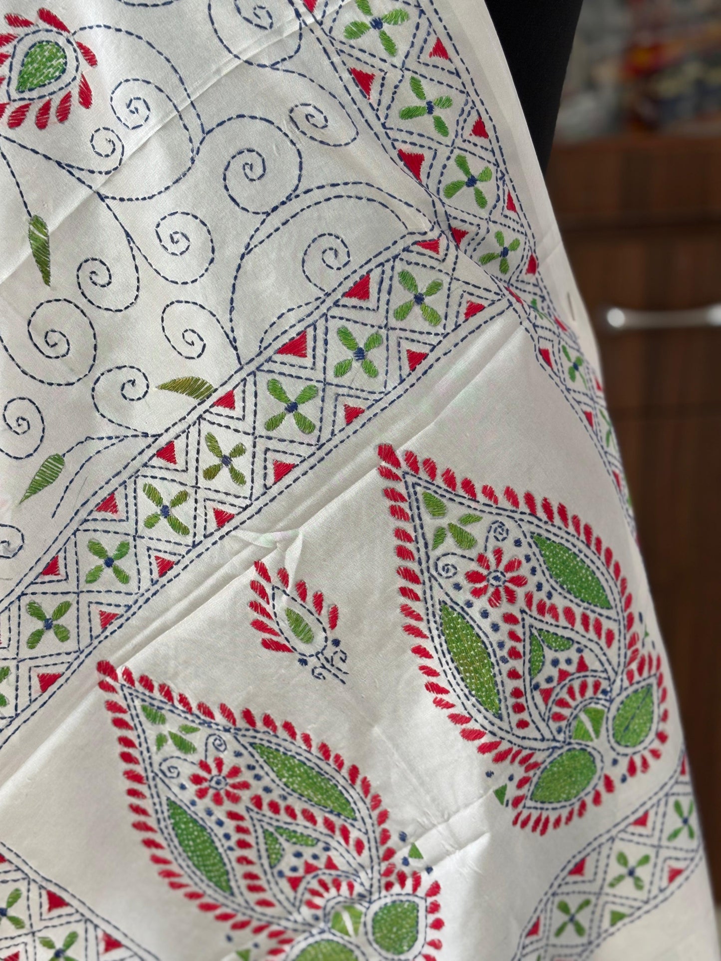Kantha Art Silk Stole 22"