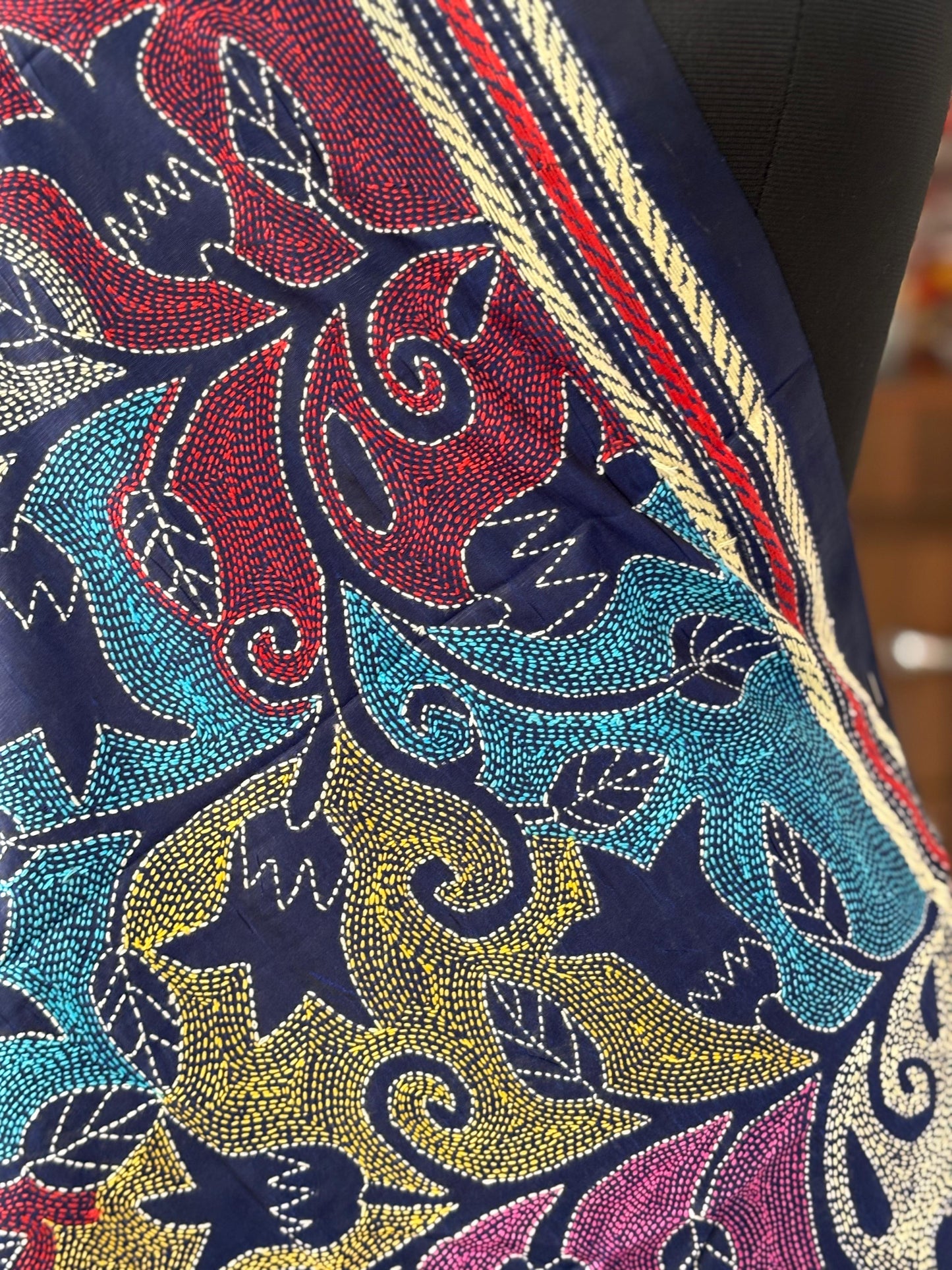 Kantha Art Silk Stole 22"