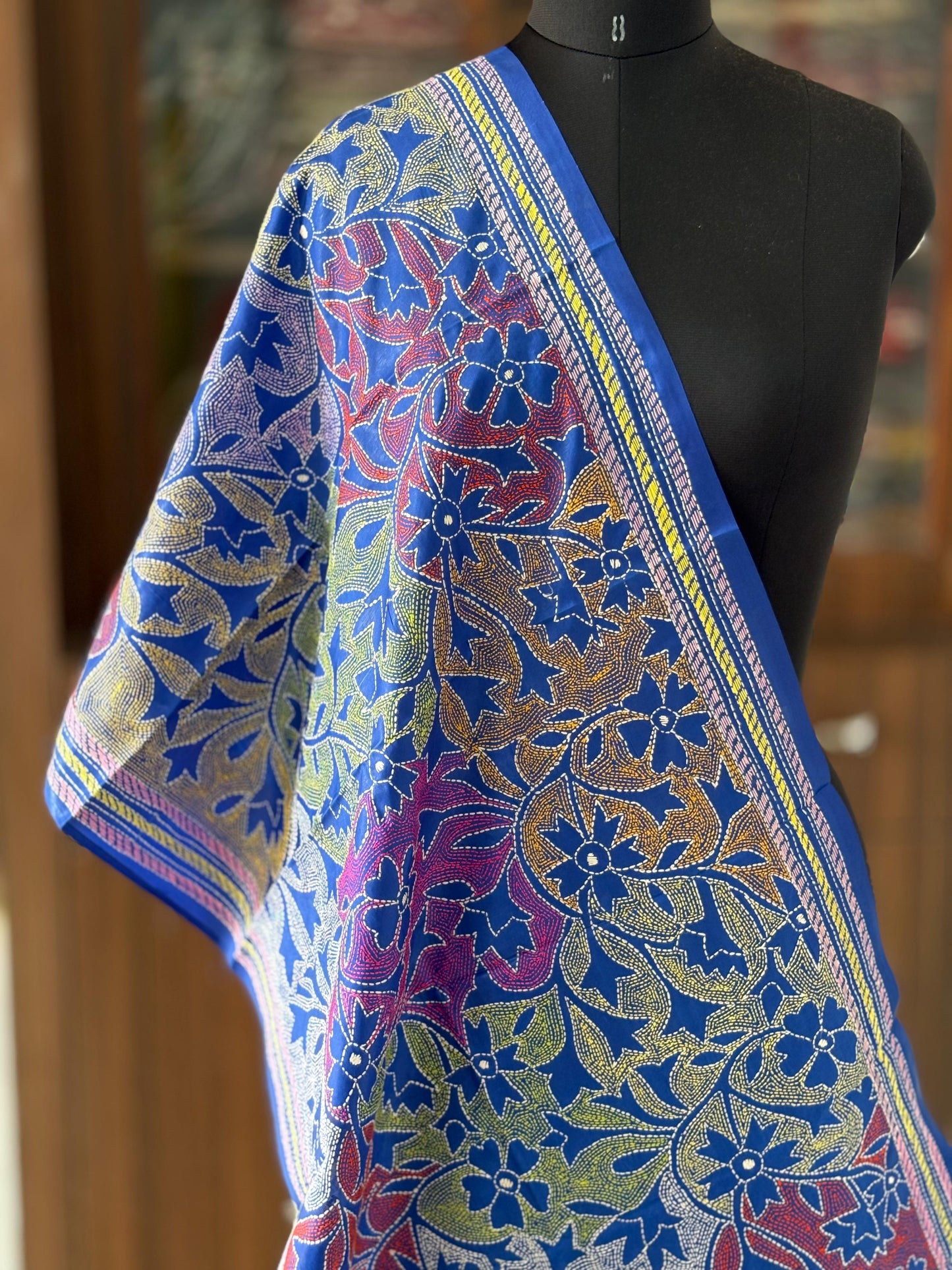 Kantha Art Silk Stole 22"