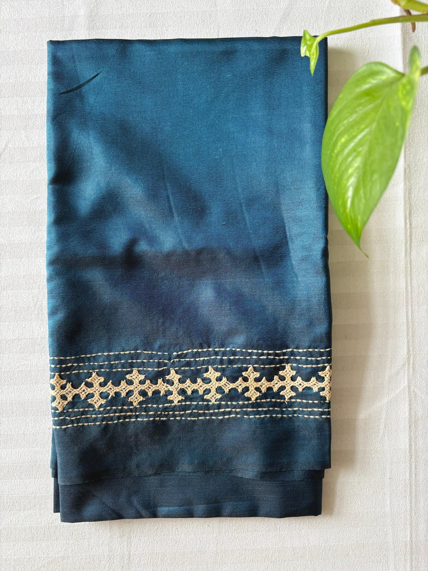 Gujrati work blouse pieces in art silk 1 mtr