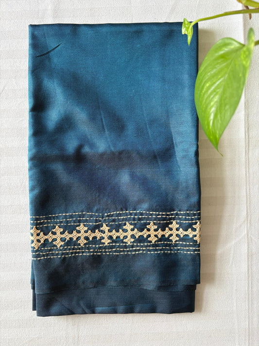 Gujrati work blouse pieces in art silk 1 mtr