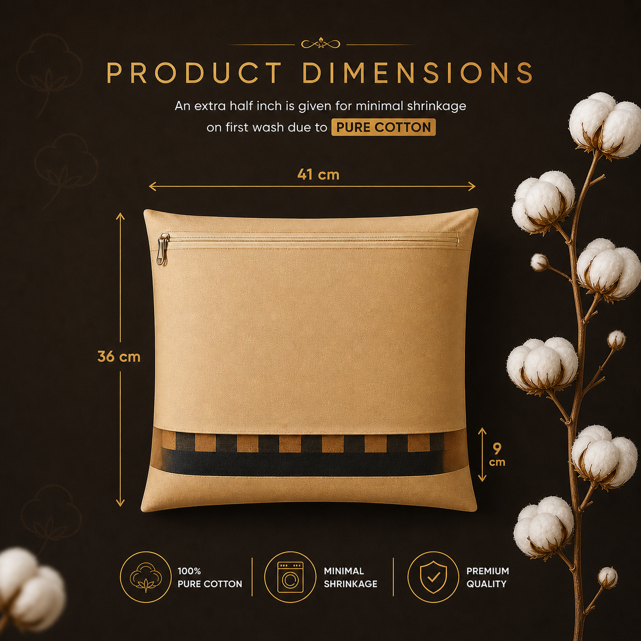 Premium Cotton Saree Covers With Zip